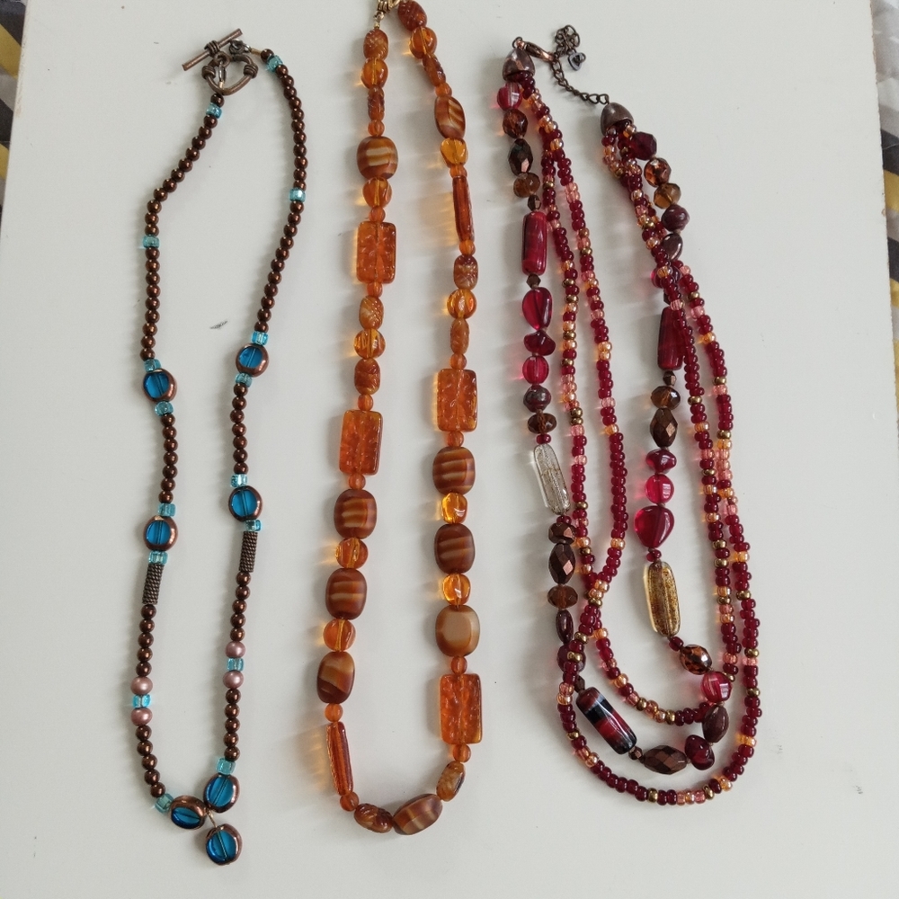 Glass Beads Necklaces Bundle